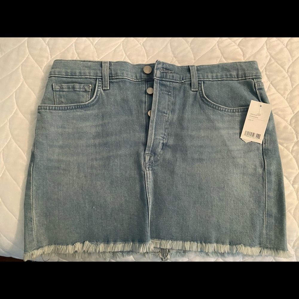 J Brand mid rise mini skirt “bonny” size 27 NWT